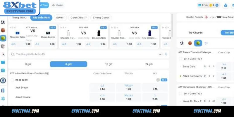 Lý do khiến Quần Vợt 8XBET lôi cuốn người chơi